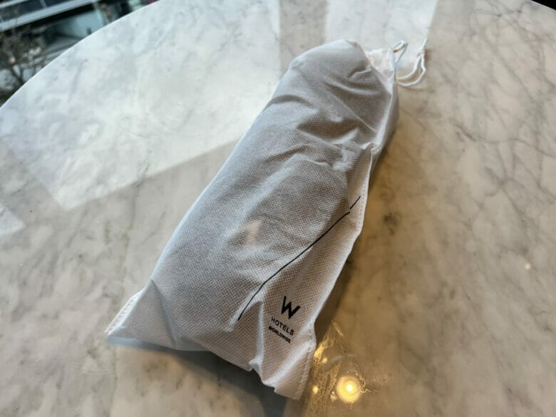 W大阪　使い捨てスリッパ　宿泊記ブログ