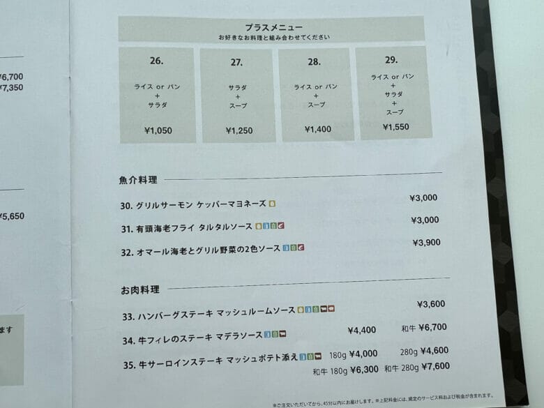 名古屋アソシア　名古屋アソシアマリオット　ルームサービス　インルームダイニング　メニュー