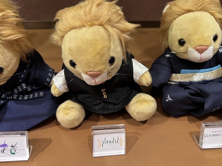 リッツカールトン大阪のぬいぐるみのライオンドール