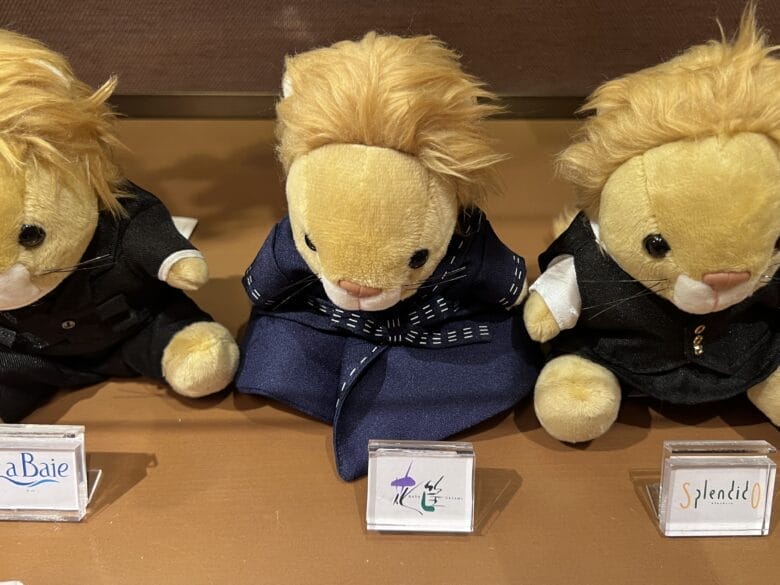 リッツカールトン大阪のぬいぐるみのライオンドール