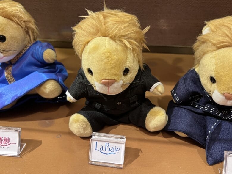 リッツカールトン大阪のぬいぐるみのライオンドール