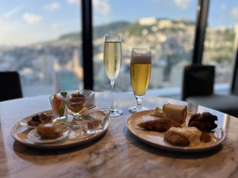 長崎マリオット　クラブラウンジ　プラチナ　カクテルタイム