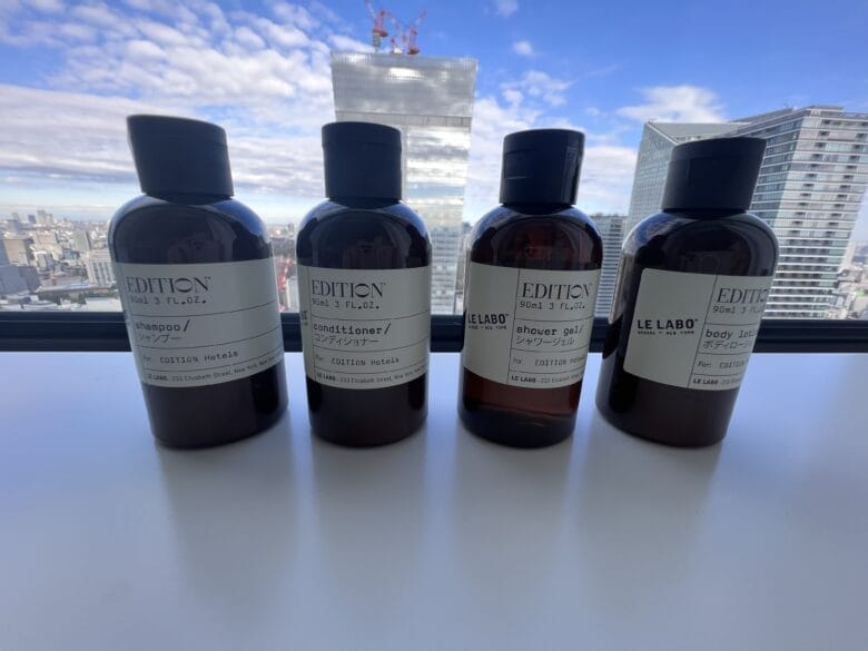 東京エディション虎ノ門　エディション　アメニティー　持ち帰り