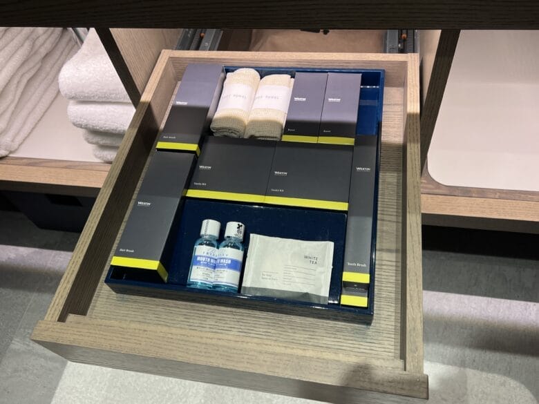 ウェスティン都ホテル京都　アメニティー　化粧品